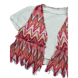 M+E' T-Shirt Girocollo tinta unita Cn Gilet Bianco per Bambina UE1749 BIANCO M+E' 