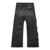 Diesel Jeans Modello Palazzo con Tasconi per Bambina J01725XX NERO DIESEL 