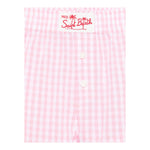 Saint Barth Short Fantasia Quadretti  per Bambina BXY0010366 ROSA SAINT BARTH 