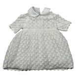 Le Coconne Abito Mezza Manica Traforato per Neonata LCN1947 BIANCO LE COCONNE 