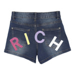 John Richmond Short In Denim con Girovita Regolabile per Neonata RGP25014SHXX BLU JOHN RICHMOND 