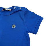 Manuel Ritz T-Shirt Girocollo Tinta Unita con Logo per Neonato MR2675 BLU MANUEL RITZ 