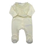 Paz Rodriguez Tutina Tinta Unita con Stampa  per Neonata 00549117 GIALLO PAZ RODRIGUEZ 