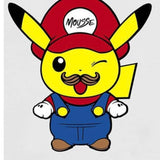 Mousse T-Shirt Tinta Unita con Stampa per Bambino PIKAMARIOO BIANCO MOUSSE 