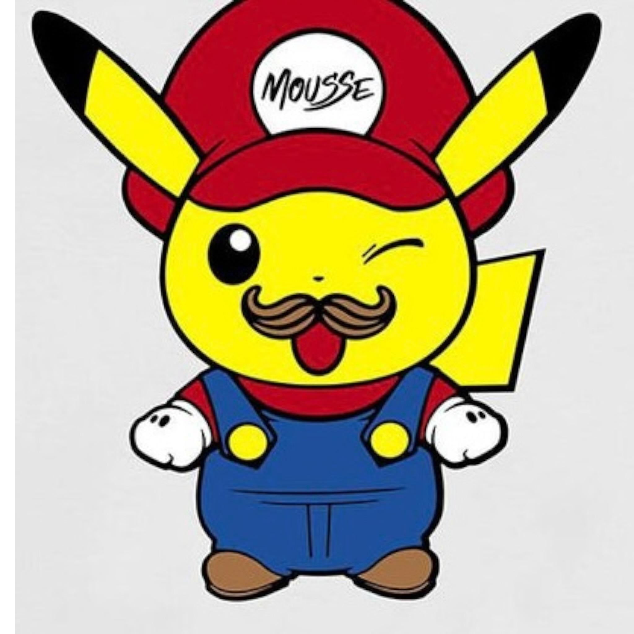 Mousse T-Shirt Tinta Unita con Stampa per Bambino PIKAMARIOO BIANCO MOUSSE 