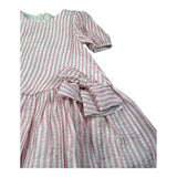 M+E' Abito Mezza Manica Fantasia A Righe per Bambina UE1820 BIANCO/ROSA M+E' 