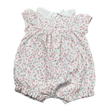 Laranjinha Pagliaccetto Bicolore con Fantasia Fiori per Neonata 92909V5767R74 BIANCO LARANJINHA 