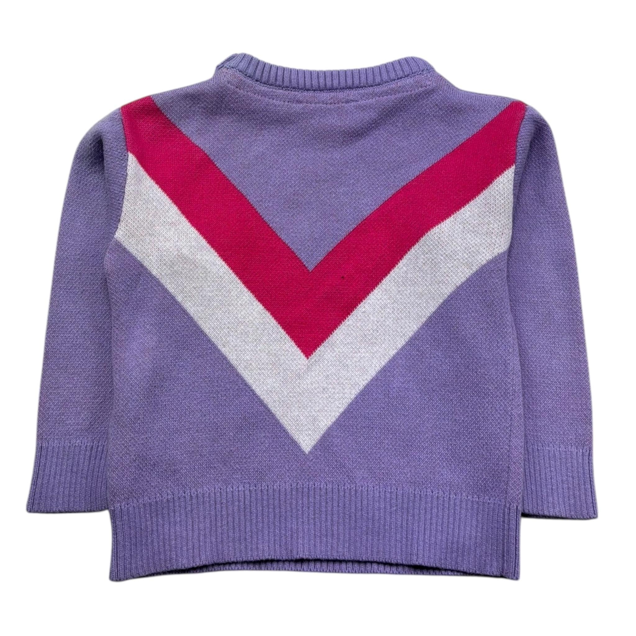 John Richmond Maglia Girocollo Tinta Unita con Stampa per Neonata RIP26090MA LILLA JOHN RICHMOND 