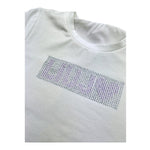 Liu Jo T-Shirt Tinta Unita con Brillantini per Bambina KA5095XX BIANCO LIU JO 