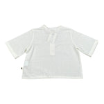 Petit Indi Polo Mezza Manica Girocollo Tinta Unita  per Bambino SS25BK7120X BIANCO PETIT INDI 
