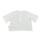 Petit Indi Polo Mezza Manica Girocollo Tinta Unita  per Bambino SS25BK7120X BIANCO PETIT INDI 