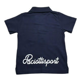 Cesare Paciotti Polo Mezza Manica Tinta Unita con Stampa per Neonato PLP0102N BLU CESARE PACIOTTI 