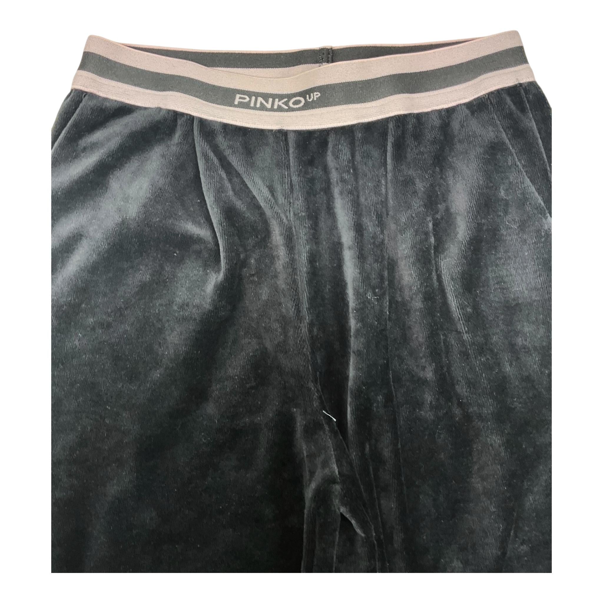 PINKO pantalone in velluto tinta unita modello a palazzo Nero per Bambina F4PIJGPA056 NERO PINKO 