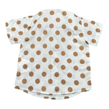 Le Bebe' Camicia tinta unita con Stampa A Pois Bianco per Neonato LBB4594 BIANCO LE BEBE' 