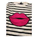 DIXIE maglia girocollo fantasia a righe Panna per Bambina NB20231G67 PANNA DIXIE 