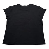 Alice Pi T-Shirt Girocollo tinta unita con Logo Nero per Bambina S232612 NERO ALICE PI 