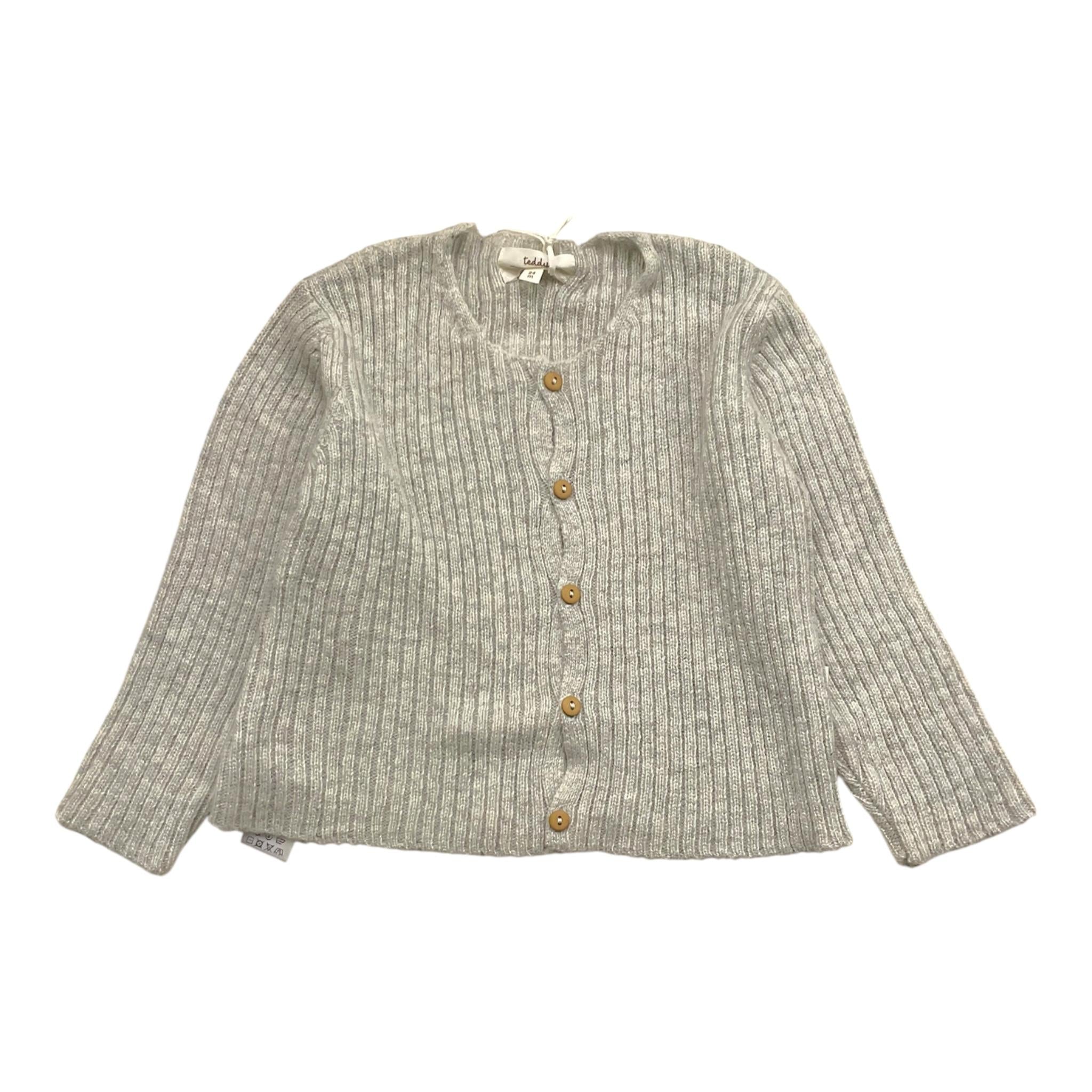 TEDDY E MINOU cardigan tinta unita  Grigio per Neonato I24ML007EM634 GRIGIO TEDDY E MINOU 