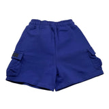 Mousse Bermuda Tinta Unita con Logo per Neonato MKBC6 BLU MOUSSE 