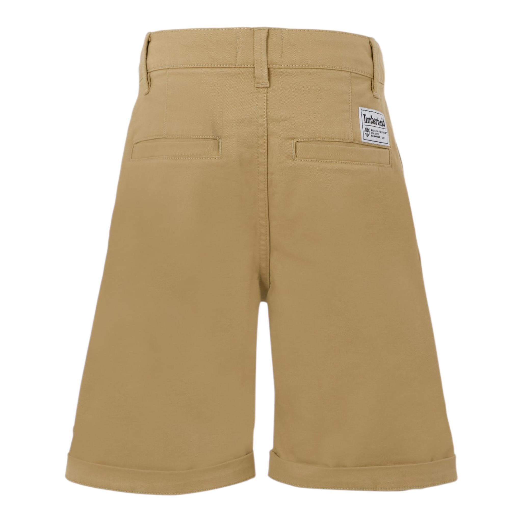 Timberland Bermuda Tinta Unita con Tasche America per Bambino T60453 BEIGE TIMBERLAND 