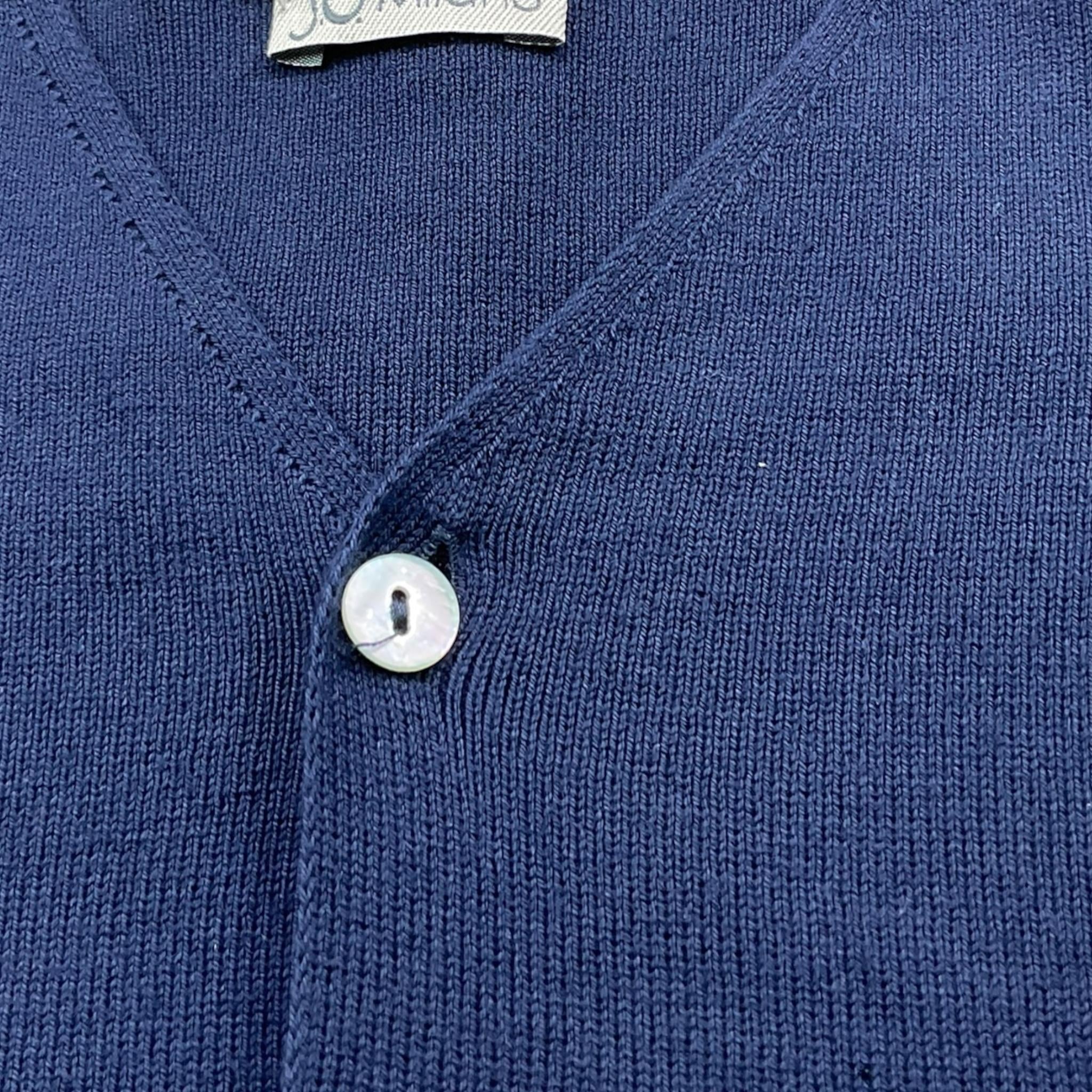 J.O. MILANO gilet tinta unita con bottoni Blu per Neonato 973Z0 BLU J.O. MILANO 