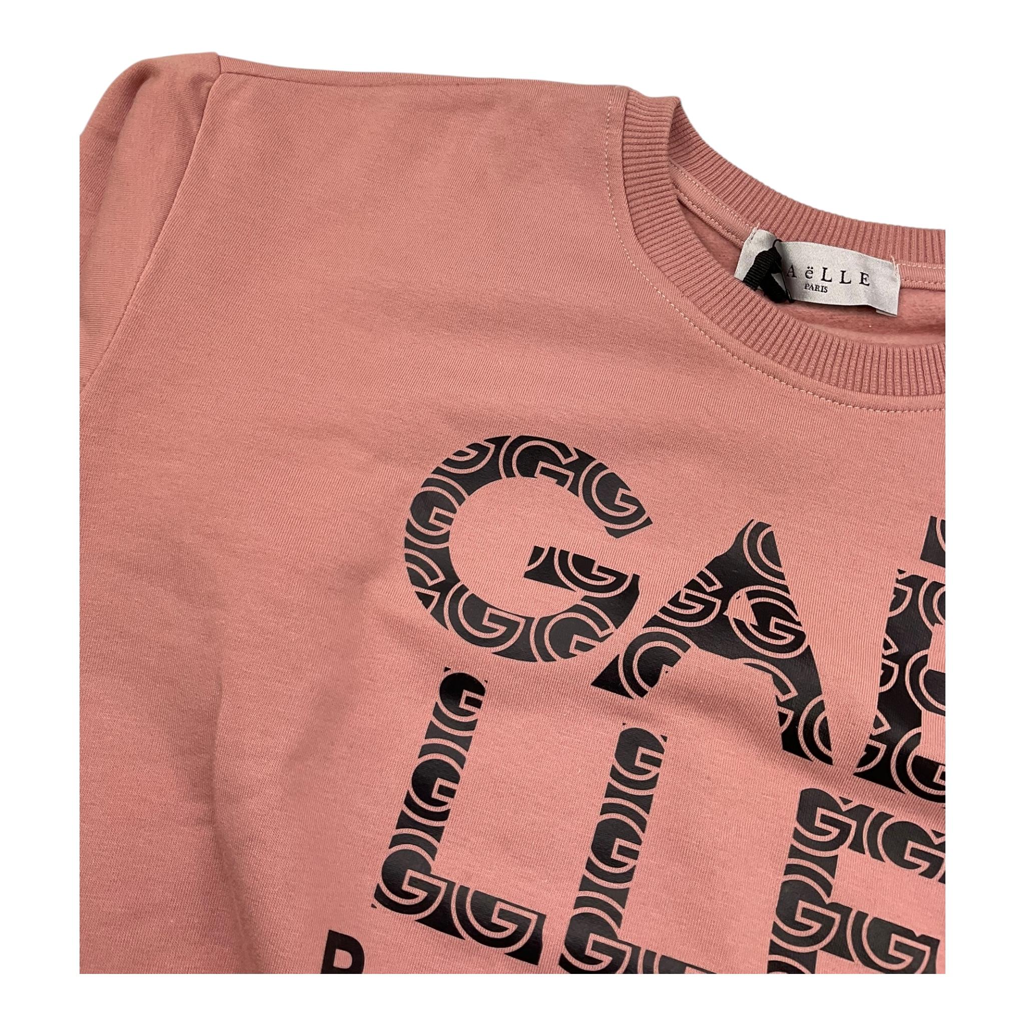 GAELLE felpa chiusa girocollo tinta unita cn stampa logo Rosa per Bambina 2741F00318 ROSA GAELLE 