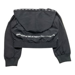 Suns  Felpa Tinta Unita con Zip E Cappuccio per Bambina MFS5109D NERO SUNS 