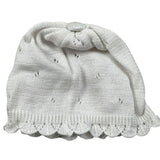 Marlu' Cappello Tinta Unita con Ricami per Neonata EP1271 BIANCO MARLU' 
