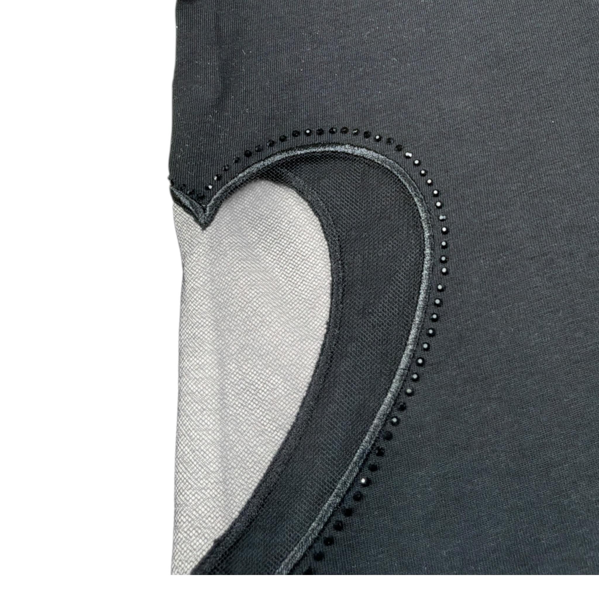 Liu Jo T-Shirt Girocollo tinta unita con Applicazione Nero per Bambina GA5067XXXXX NERO LIU JO 
