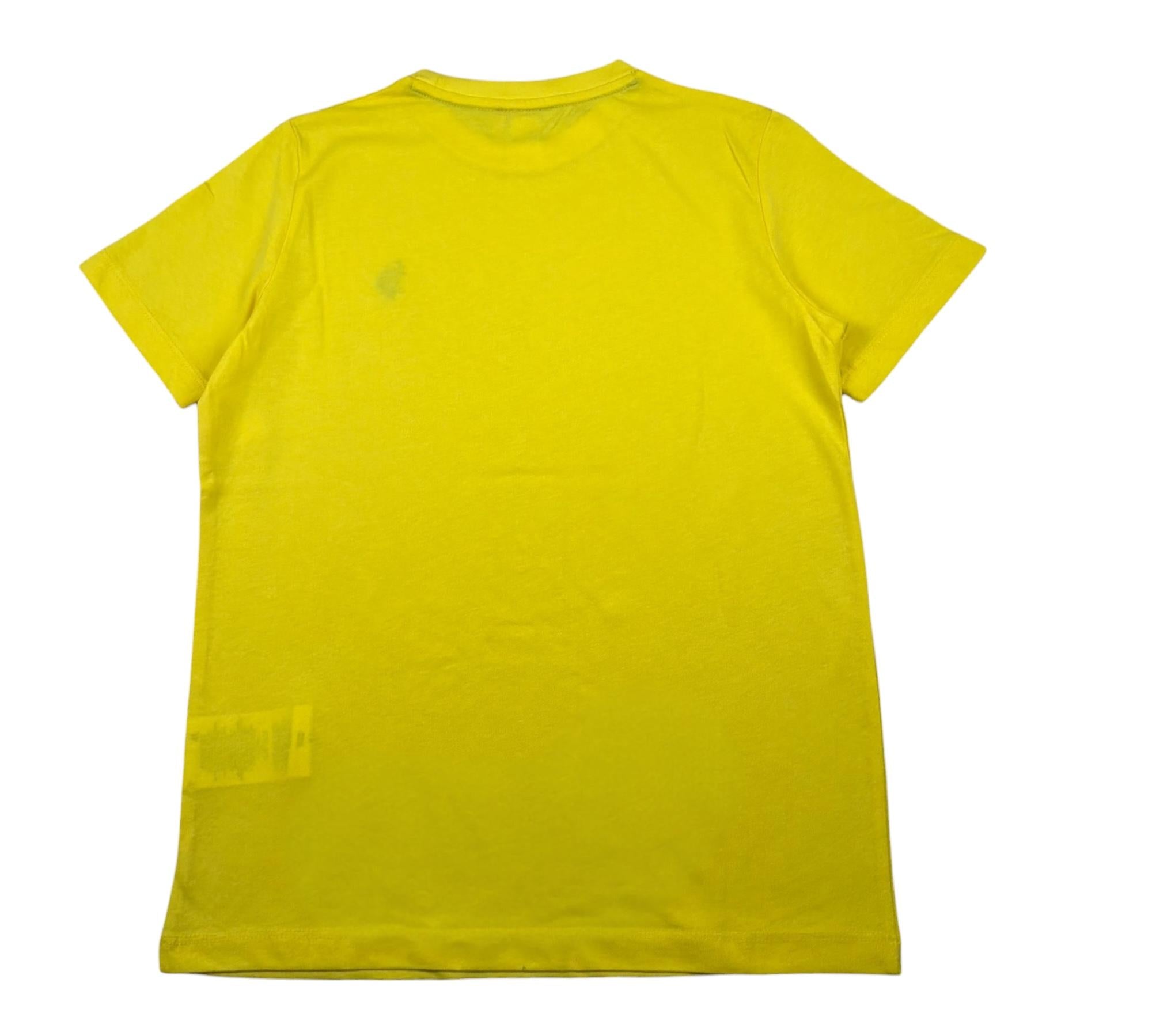 U.S. Polo Assn T-Shirt Girocollo Tinta Unita con Logo per Bambino US41554J GIALLO U.S. POLO ASSN 