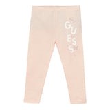 Guess Leggins Tinta Unita con Logo per Neonata K5RB02J1314 ROSA GUESS 