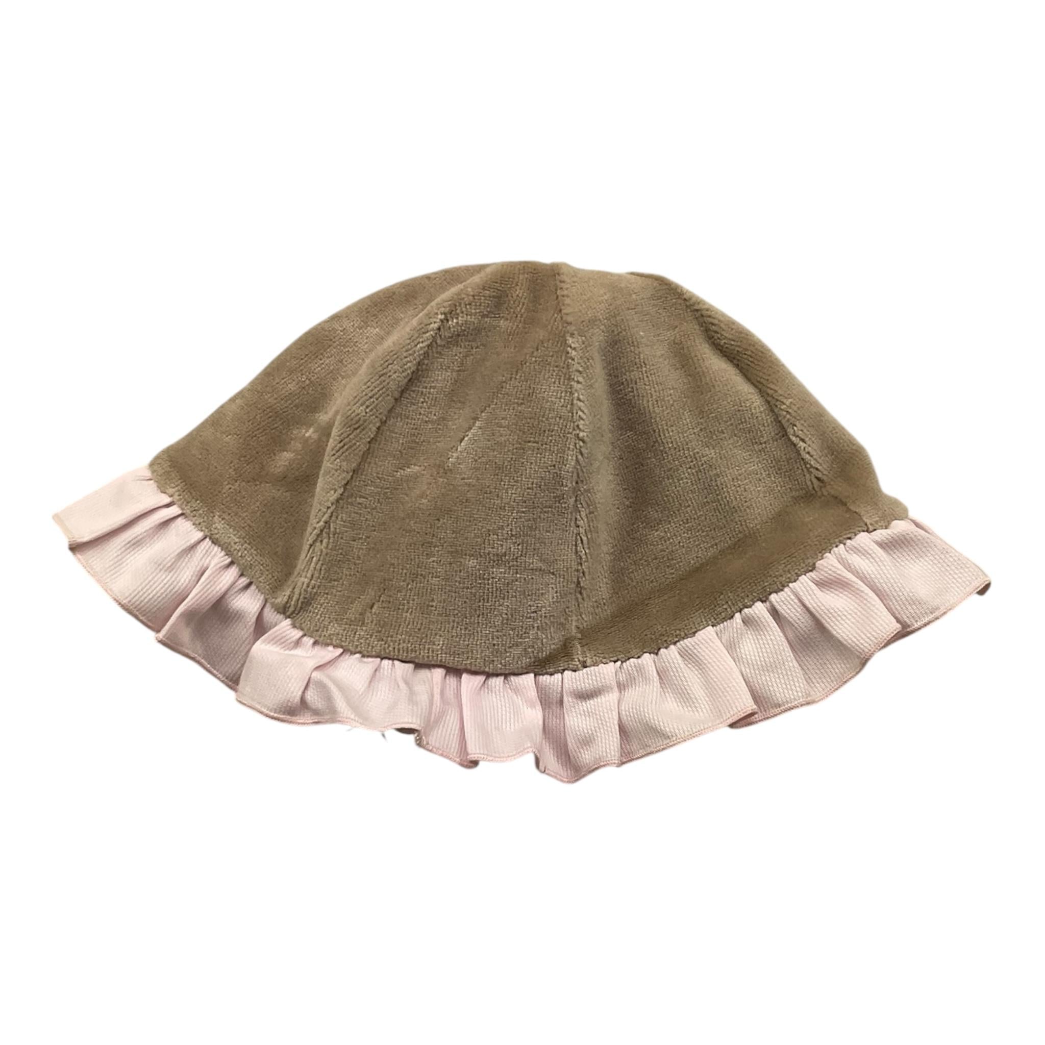 LA STUPENDERIA cappello tinta unita in velluto Marrone per Neonata TBCP58 MARRONE LA STUPENDERIA 