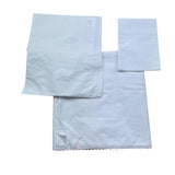 Le Bebe' Lenzuola Set 3 Pezzi Tinta Unita con Stampa per Neonata LBG6215 BIANCO LE BEBE' 