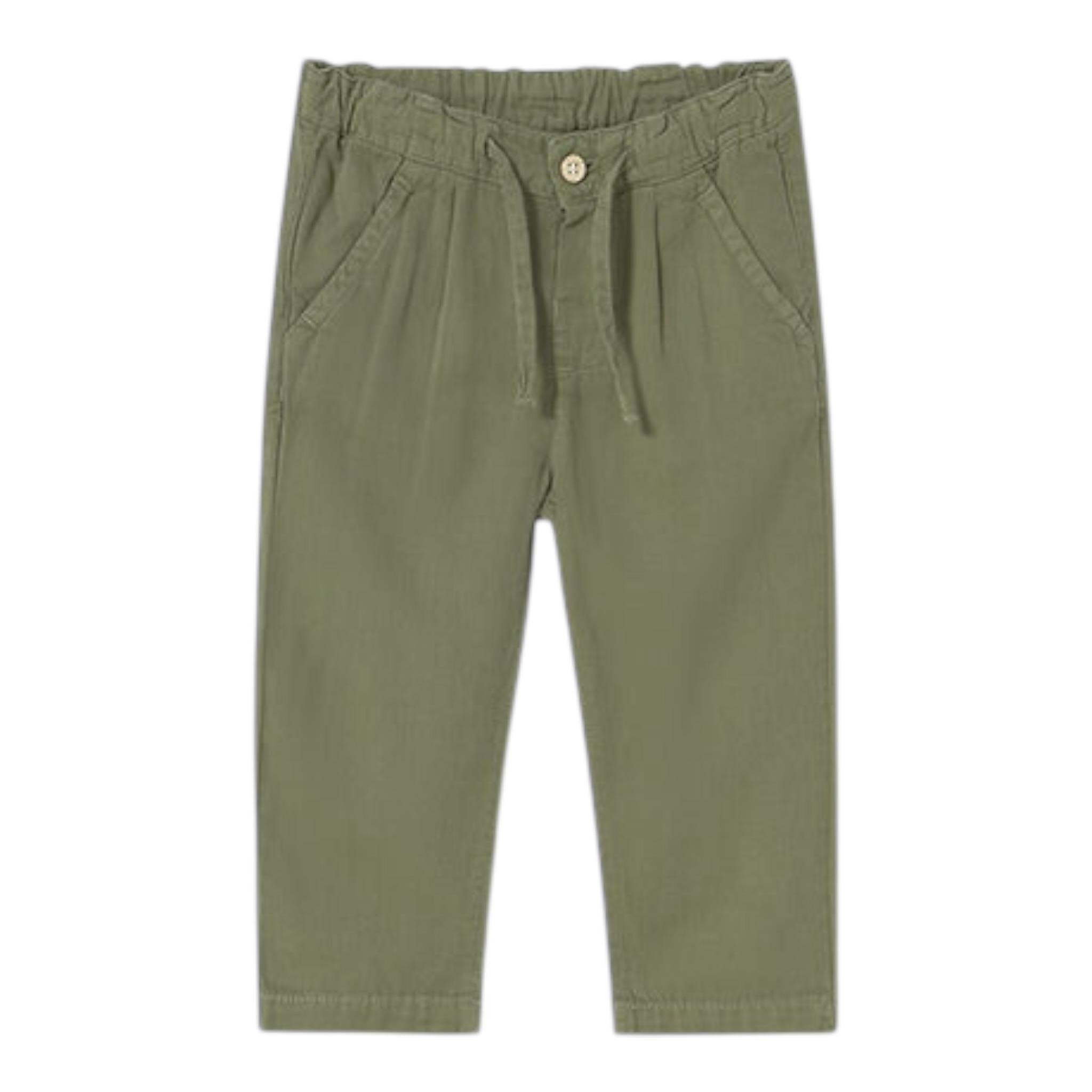 Mayoral Pantalone Tinta Unita con Girovita Regolabile per Neonato 1580X VERDE MAYORAL 