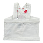Piccola Ludo Top Tinta Unita con Applicazione per Bambina BS10WB001 BIANCO PICCOLA LUDO 