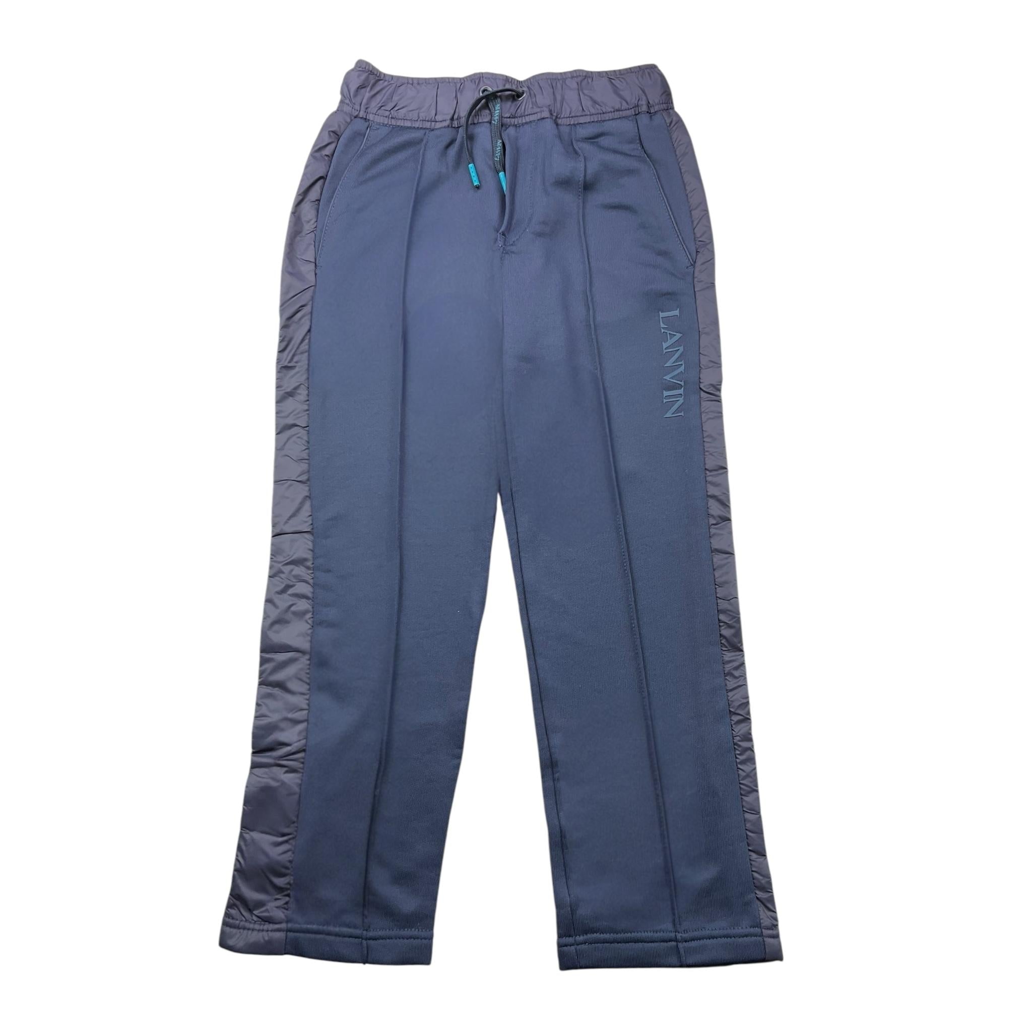 Lanvin Pantalone Tinta Unita con Elastico In Vita per Bambino N30075 BLU LANVIN 