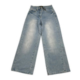 Refrigiwear Jeans Tinta Unita Modello Palazzo per Bambina 320PRFJS25 AZZURRO REFRIGIWEAR 