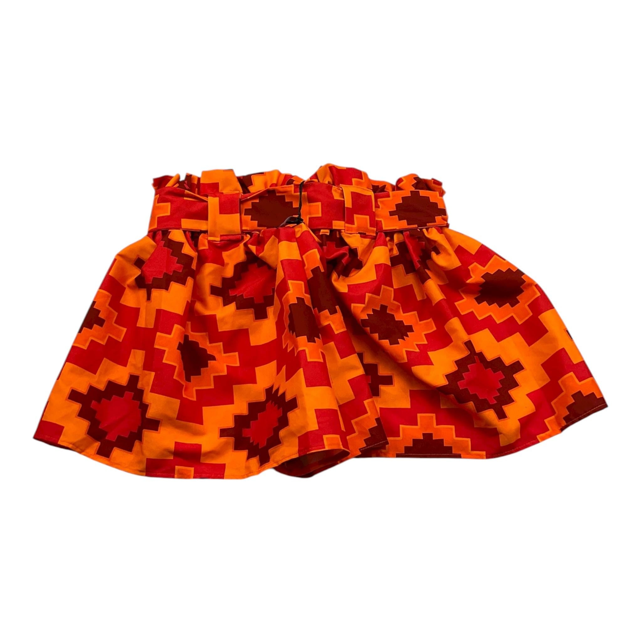 Mefui Short Tinta Unita con Elastico In Vita per Bambina MJ23 ARANCIONE MEFUI 