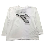 DIADORA shirt girocollo tinta unita con stampa logo Bianco per Bambina F4DIBGTH095 BIANCO DIADORA 