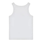 Moschino Canotta Tinta Unita A Costine per Bambina HDM06M BIANCO MOSCHINO 