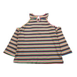 Gaelle T-Shirt Fantsia A Righe con Apertura Sulle Spalle Multicolor per Bambina 2746T00049 MULTICOLOR GAELLE 