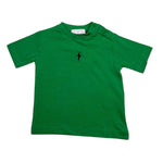 Cesare Paciotti T-Shirt Girocollo Tinta Unita con Stampa per Bambino TSP5105BXXX VERDE CESARE PACIOTTI 