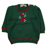 LA STUPENDERIA maglia girocollo tinta unita con ricami Verde per Bambino WCPL61 VERDE LA STUPENDERIA 