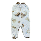 Le Bebe Tutina Manica Lunga Tinta Unita con Stampe per Neonato LBB5272 BIANCO LE BEBE 