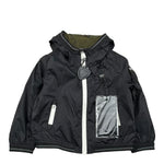 Blauer Giubbino Tinta Unita con Zip E Cappuccio per Neonato 25SBLGC01441N NERO BLAUER 