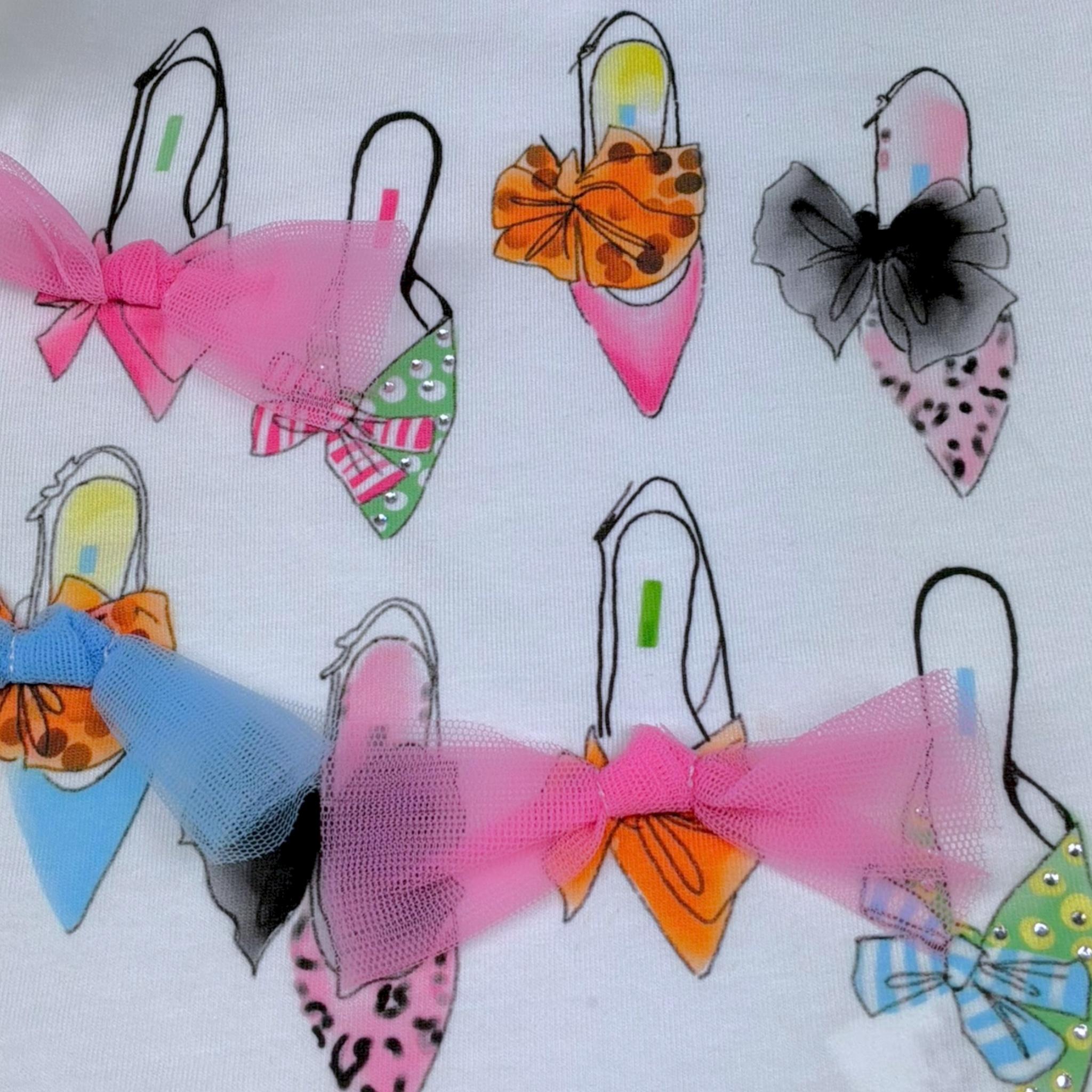 Miss Grant Completo 2 Pezzi Gonna-T-Shirt per Neonata MG1307 BIANCO MISS GRANT 