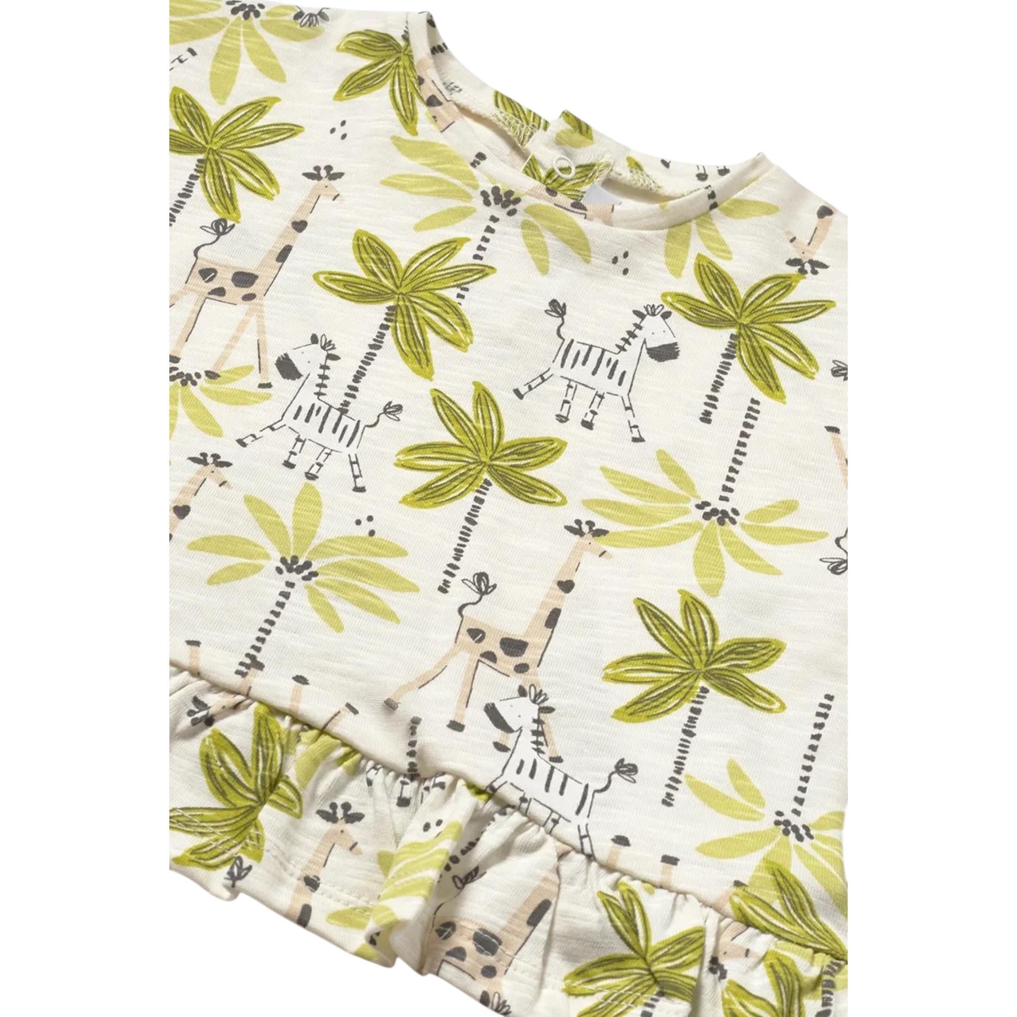 Mayoral T-Shirt Girocollo Tinta Unita con Stampa per Neonata 10477 BEIGE MAYORAL 