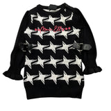 MARC ELLIS abito tinta unita mezza manica con stampa Nero per Neonata JMNDR15560 NERO MARC ELLIS 