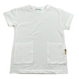 Lalalu' T-Shirt Girocollo Tinta Unita per Bambino TSL50PBX BIANCO LALALU' 