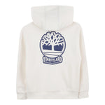 Timberland Felpa con Zip E Cappuccio Tinta Unita con Stampa Logo per Bambino T60451 PANNA TIMBERLAND 