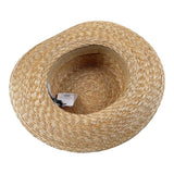 Raffaella Cappello Paglia Tinta Unita con Applicazioni per Bambina CISTERNINO GIALLO RAFFAELLA 